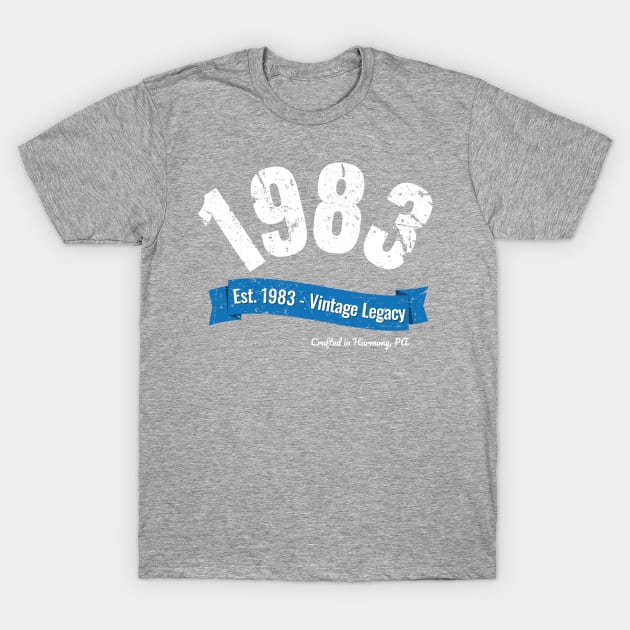 1983 Vintage Legacy - Perfect 40th Birthday Gift T-Shirt by thejamestaylor
